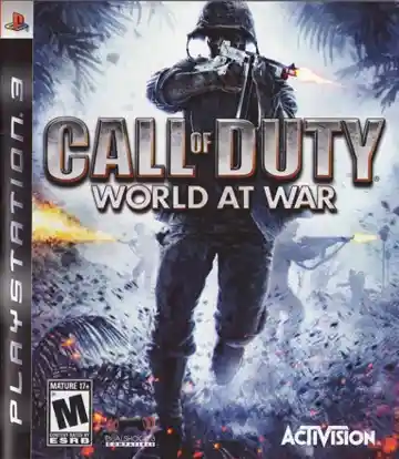 Call of Duty - World at War (USA) (v1.07) (Disc) (Update) box cover front